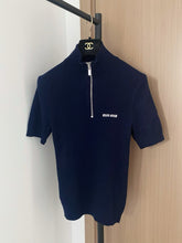 MIUMIU SHORT-SLEEVE KNIT TOP STYLE 264