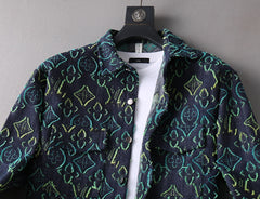 LV SHIRT IN NAVY BLUE MONOGRAM DENIM 239035