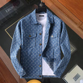 LV DENIM SHIRT JACKET BLUE MONOGRAM 238991