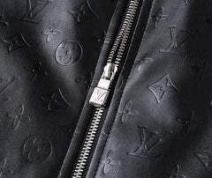 LV SHIRT JACKET IN BLACK MONOGRAM EMBOSSED CALFSKIN 238993