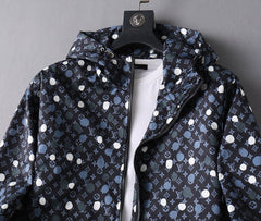 LV BLACK MONOGRAM HOODED JACKET 238997