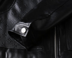 LV BLACK LAMBSKIN SHIRT JACKET 238998