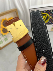 LV 25S BELT 38 MM IN BLACK CALFSKIN 593290