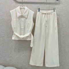 LINEN 25S BLAZER TROUSERS SET 265614