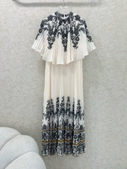 ZIMMER LACE OVERLAY DRESS WITH SMALL STAND COLLAR 269305