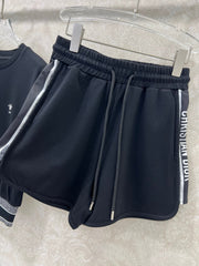 DIOR TRIMMED SHORT-SLEEVE T-SHIRT AND SHORTS SET 275223