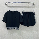 DIOR TRIMMED SHORT-SLEEVE T-SHIRT AND SHORTS SET 275223