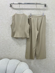 DIOR WIDE-LEG PANTS AND VEST SET 275206