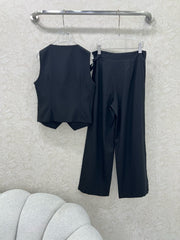 DIOR WIDE-LEG PANTS AND VEST SET 275208