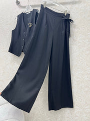 DIOR WIDE-LEG PANTS AND VEST SET 275208