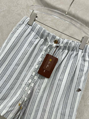 RALPH LAUREN STRIPED LINEN SHORTS 269163