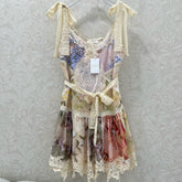 ZIMMERMANN SLEEVELESS HALTER DRESS WITH V-NECK 275127