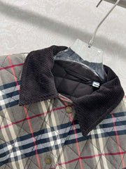 BURBERRY 25S COTTON PLAID JACKET 129