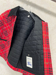 BURBERRY 25S COTTON PLAID JACKET 130
