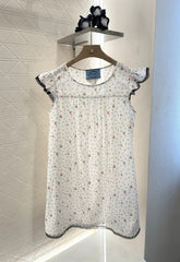 PRADA COTTON DRESS WITH LACE MIXED SLEEVES
