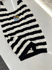 LW 25S HALTER NECK KNIT TOP 265542