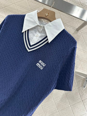 MIU 25S TWO PIECE KNIT JACKET 265536