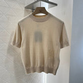 LV CREW NECK TOP WITH EMBROIDERED TEXT 272305