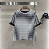 MIUMIU REVERSIBLE OVERSIZED CREW NECK TEE 276642