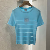 CHANEL FITTED SHORT-SLEEVE KNIT TOP 276494