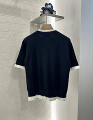 MIUMIU SHORT-SLEEVE KNIT TOP 276589