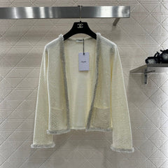 CELINE 25S BEADED KNIT CARDIGAN 0124