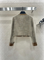 CHANEL 25S VELVET-TRIM JACKET AND SKIRT SET 398