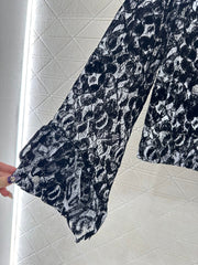 CHANEL 25S LACE FLARED PANTS 402