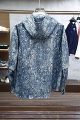 LV HOODED JACKET IN BLUE MONOGRAM WASHED DENIM 238944