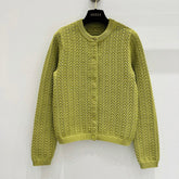 GUCCI CLASSIC KNIT CARDIGAN IN BUTTER YELLOW 267475