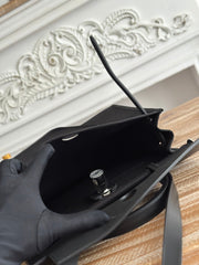 ZIP CABINE 31 BAG IN BLACK CANVAS AND CALFSKIN