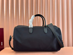 GG SMALL DUFFLE BAG 42 IN BLACK CANVAS