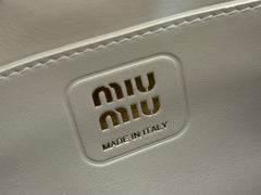 CHAIN SHOULDER BAG 24 IN SLATE GREY PATENT SMOOTH CALFSKIN