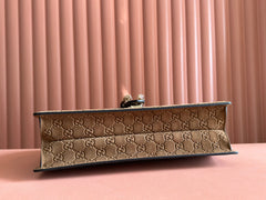 DIONYSUS LAGRE SHOULDER BAG 42 IN BROWN SUEDE