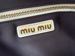 ARCADIE MATELASSÉ BAG 24 IN WHITE LAMBSKIN GOLD HARDWARE