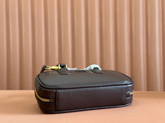 ARCADIE BAG 19 IN TAMARIND BROWN SHINY CALFSKIN