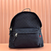 MEDIUM BACKPACK 42 IN BLACK GG CANVAS