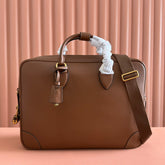 MEDIUM BRIEFCASE 40 IN BROWN CALFSKIN