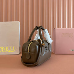 ARCADIE SMALL 22 BAG IN DARK BROWN CALFSKIN