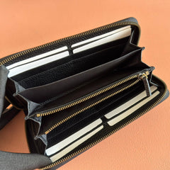 GG 25S MARMONT WALLET 19 IN BLACK CALFSKIN GOLD HARDWARE