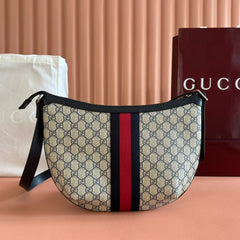 GG 25S EPILOGUE BAG 30 IN BEIGE AND BLACK CALFSKIN