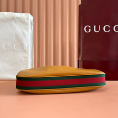 GUCCI 25S ATTACHE SHOULDER BAG 35 CM IN BROWN CALFSKIN