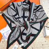 HERMES 25S SCARF 140 IN CASHMERE SILK 854530
