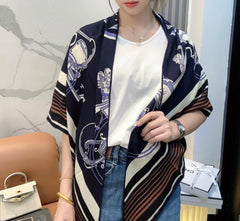 HERMES 25S SCARF 140 IN CASHMERE SILK 854528