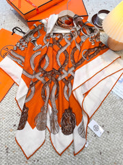 HERMES 25S SCARF 140 IN CASHMERE SILK 854539