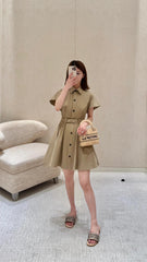 DIOR 25S PLEATED SHIRT DRESS 220902