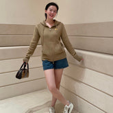 BURBERRY 25S KNITTED ZIP-UP JACKET 082