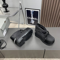 BALENCIAGA 25S ALASKA ANKLE BOOTS HIGH HEEL IN BLACK FABRIC