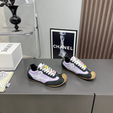 BALLET RUNNER 2.0 IN PURPLE PASTEL MIX BLACK SUEDE AND LYCRA FABRIC