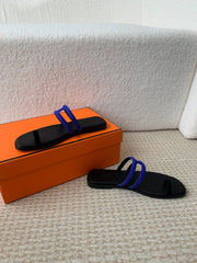 GEORGIA SANDALS BLACK MIX ADMIRAL CALFSKIN